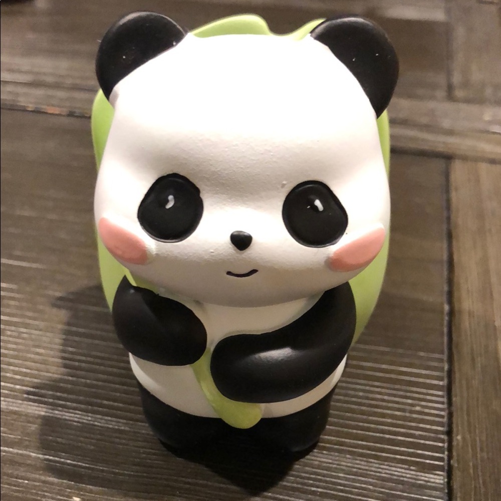 Panda Pot - Black, White, Green